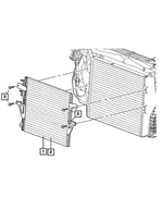55056967AE - Air Conditioners and Heaters: Air Conditioning Condenser for Mopar Image