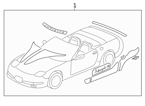 Stripe Tape & Decals for 1998 Chevrolet Corvette #0