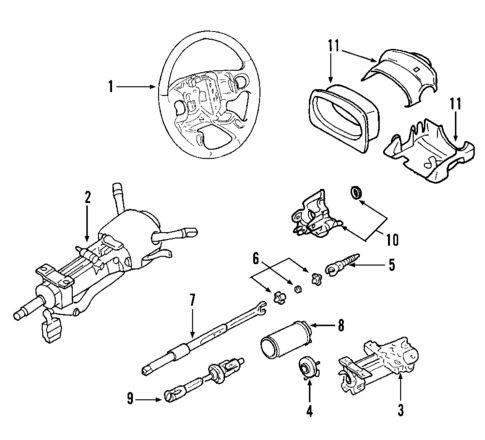 Steering Column for 2005 Cadillac XLR #0