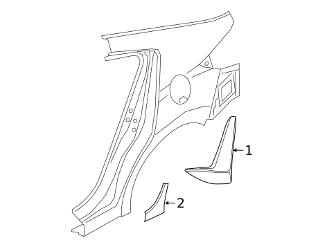 Exterior Trim - Quarter Panel for 2020 Hyundai Elantra #0