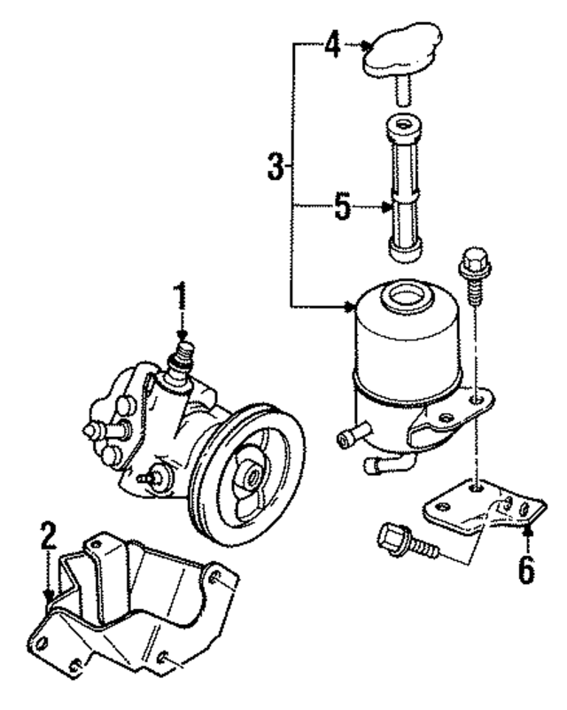 MB636901 - Steering: Power Steering Pump for Mopar Image