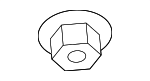 902370067 - Body: Blind Spot Radar Nut for Subaru Image