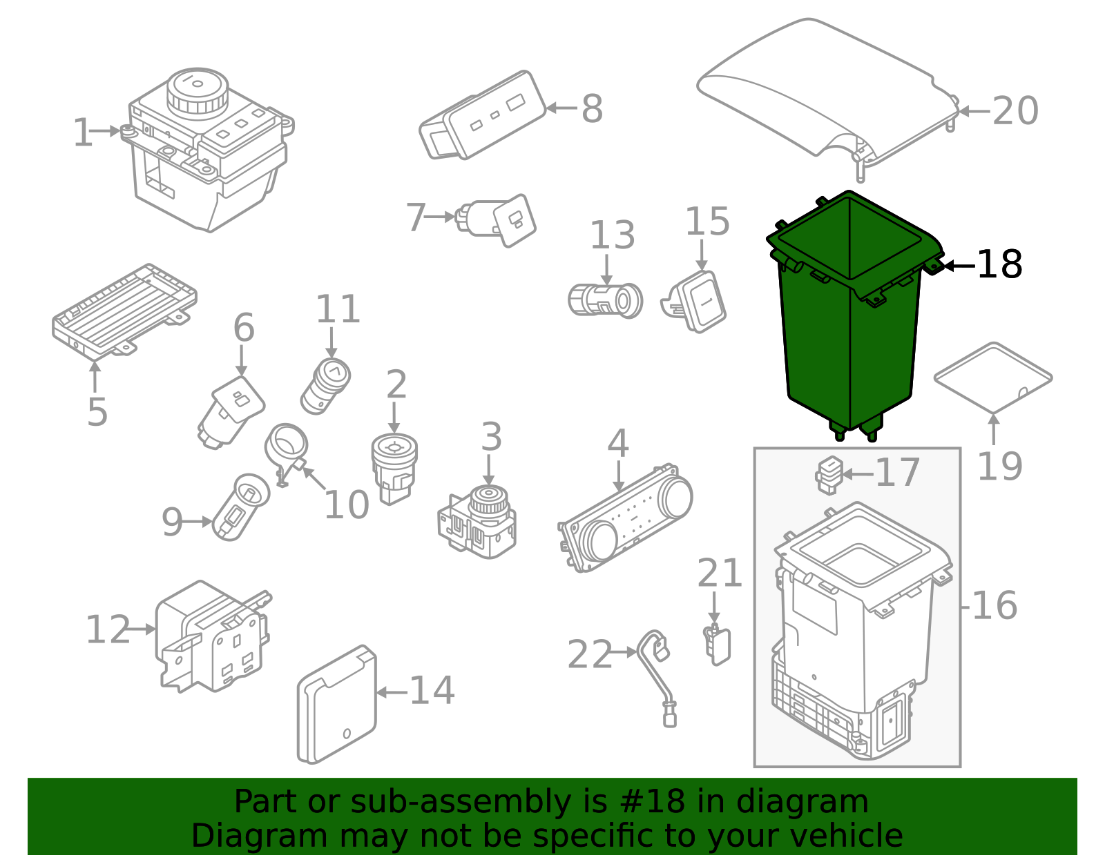 Autonation Range Rover LR152606 - High-Quality Compartment for 2022-2023 Land Rover ...