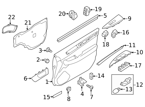 Front Door for 2017 Subaru Legacy #2