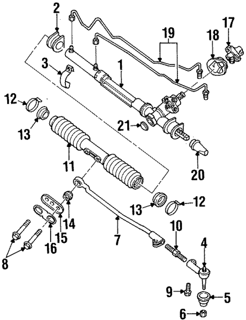 Steering Gear & Linkage for 1997 Oldsmobile Achieva #0