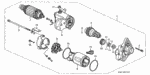 6312PAA506RM - Engine: STARTER MOTOR ASSY. (DXDRE) (DENSO) for Acura Image