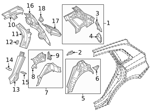 Inner Structure for 2021 Audi Q5 PHEV #0