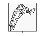 80A809409TBSTL - Body: Outer Wheelhouse for Audi Image