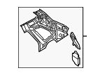 80A809051STL - Body: Inner Panel for Audi Image