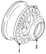 E35Y1130C - Suspension: Center Cap for Lincoln: Continental, Mark VII Image