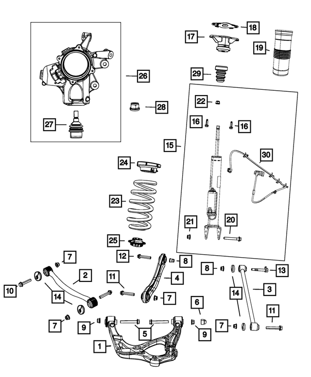 5181814AB - Rear Suspension: Bolt Cover Cap for Mopar Image