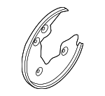 8E0615611Q - Brakes: Brake Dust Shield for Audi: A4, A4 Quattro Image