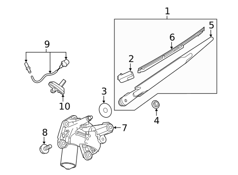 Wiper & Washer Components for 2025 Nissan Kicks Play #1
