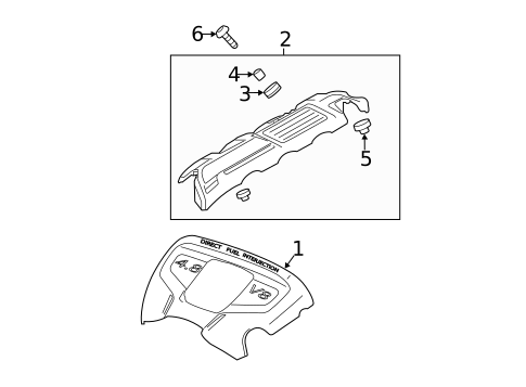 Engine Appearance Cover for 2012 Porsche Panamera #1