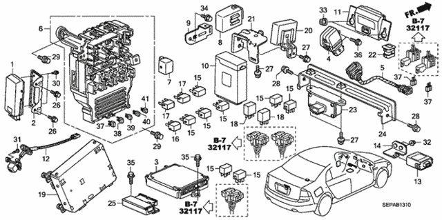 Control Unit (Cabin) for 2008 Acura TL #0