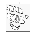 ZZ1A6021X03 - Steering: Shroud Assembly for Mazda: Tribute Image