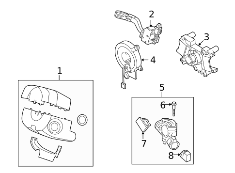 Shroud, Switches & Levers for 2009 Mazda Tribute #0