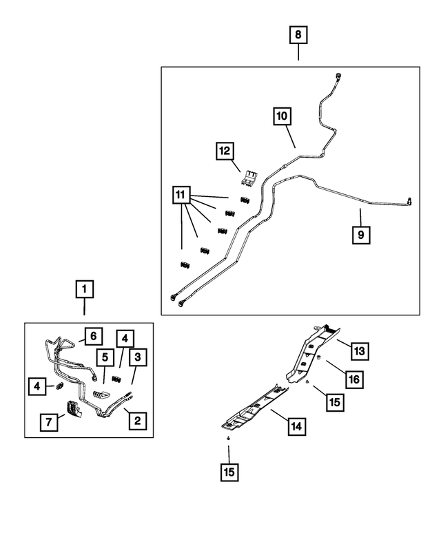 6512139AA - Fuel: Hex Flange Head Screw for Jeep: Compass Image