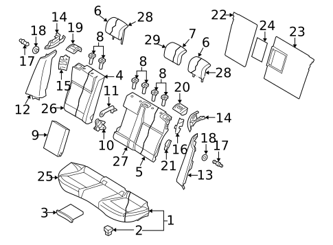 Front Seat Components for 2008 Saab 9-3 #5