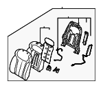 88300S8540UBR - : Seat Back Assembly for Hyundai Image