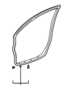 6786102130 - Body: Door Weather-Strip for Toyota: Corolla Image