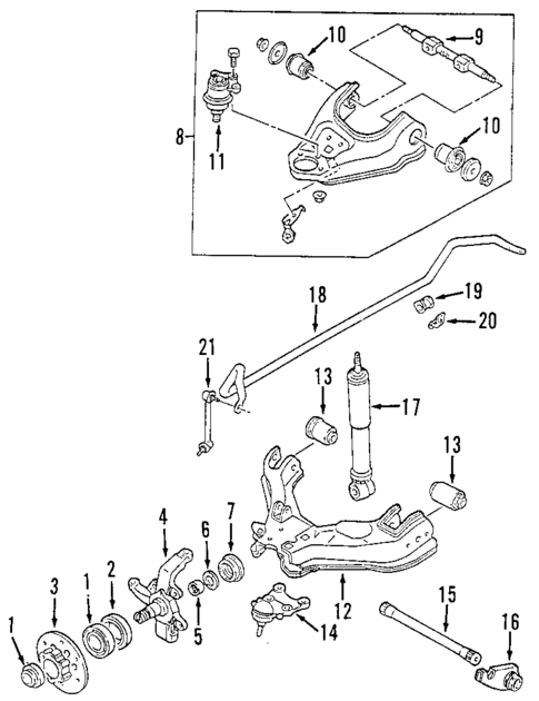 Suspension Components for 2002 Honda Passport #1