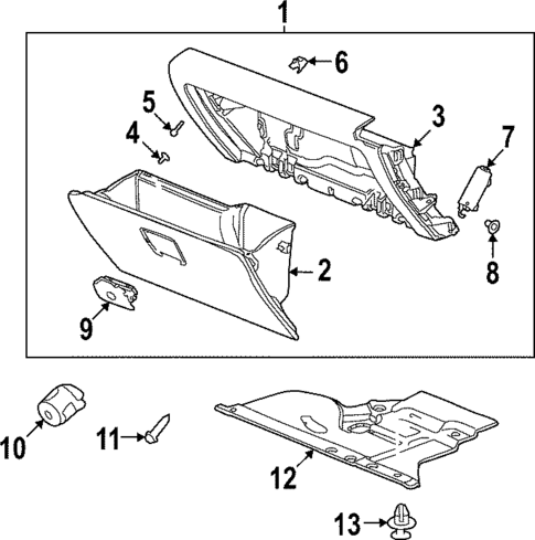 Glove Box for 2025 GMC Hummer EV SUV #0