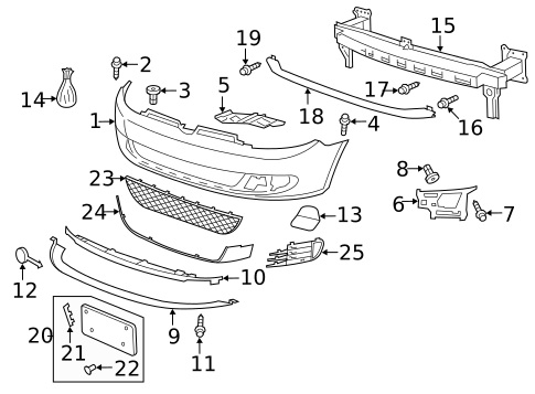 Bumper & Components - Front for 2012 Volkswagen GTI #0