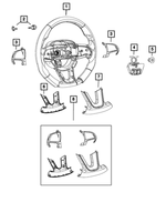 5RB85JSLAA - Steering: Steering Wheel Bezel for Mopar Image