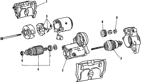 Starter for 1984 Toyota Starlet #0
