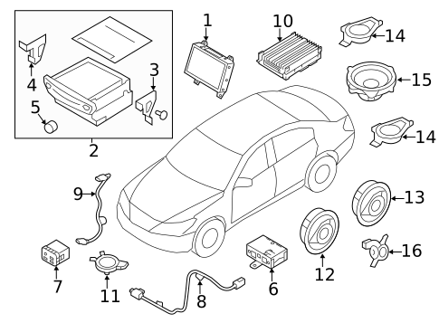 Navigation System for 2015 Hyundai Equus #0