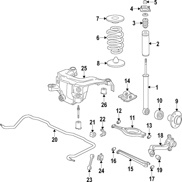 33521090831 - Suspension: Shock Absorber for BMW Image
