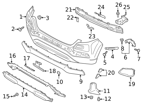 Bumper & Components - Rear for 2019 Hyundai Kona #1