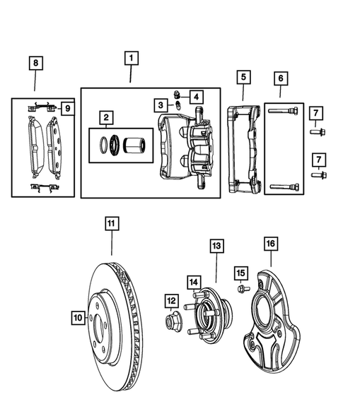Front Brakes for 2014 Dodge Charger #1