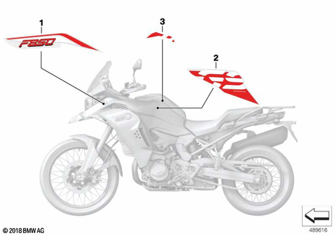 Stickers, Labels, Adhesive Film Strips for 2019 BMW-Motorrad F 850 GS Adventure #0