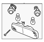 XFB000280 - : 2002 2003 Land Rover Freelander - Rear Lamp Assembly for Land Rover: Freelander Image