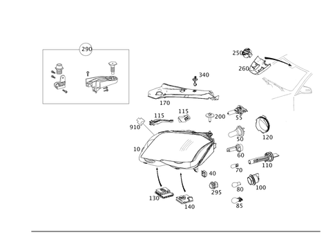 Front Illumination for 2014 Mercedes-Benz GLK250 #0