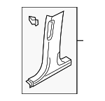 8K0867239CDL2 - Body: Lower Center Pillar Trim for Audi: A4, A4 Quattro, allroad, S4 Image