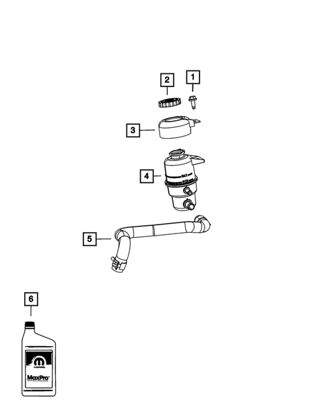 Power Steering Pump and Reservoir for 2012 Dodge Caliber #1