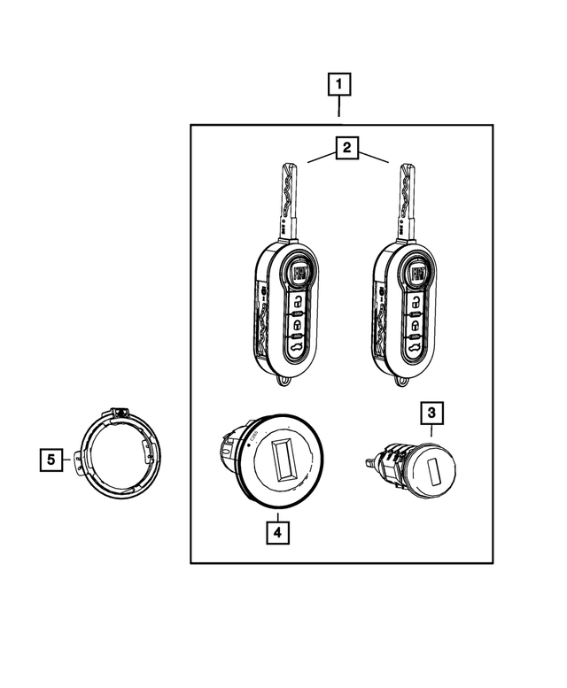 6VC29JXWPA - Electrical: Lock Kit for Mopar Image image