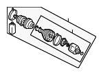 MR581360 - Suspension: Axle Assembly for Mitsubishi: Endeavor Image