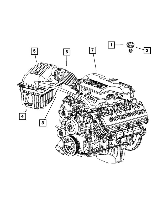 53032463BA - Engine 5.7L Eight Cylinder: Throttle Body Resonator for Mopar Image image