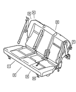 5139501AA - Interior Trim: Rear Seat Cushion Frame, Left for Chrysler: PT Cruiser Image