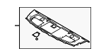 856103C302BT - Body: Pkg Tray Trim for Kia: Optima Image