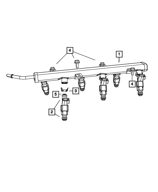 4861666AA - Fuel: Fuel Rail for Mopar Image