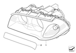63123418424 - : Headlight Right for BMW Image
