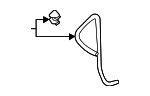 16283F0200 - Cooling System: Overflow Hose for Toyota Image