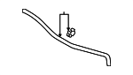 16281F0080 - Cooling System: By-Pass Hose for Toyota Image