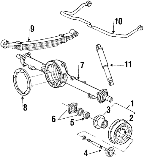 Rear Suspension for 1984 Toyota Land Cruiser #2