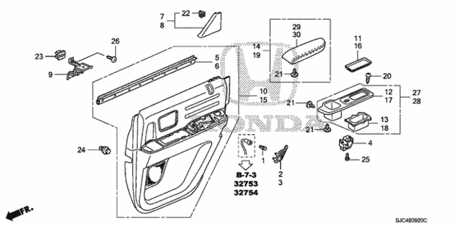 Rear Door Lining for 2013 Honda Ridgeline #0